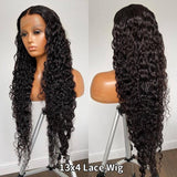 Chichi Water Wave Hair Lace Wigs 13x4 Curly Lace Front Wigs Human Hair Transparent  Lace Wigs