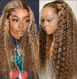 Chichi Curly Ombre Honey Blonde Wigs