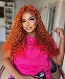 Chichi HD Curly Orange Wet & Wavy Wig